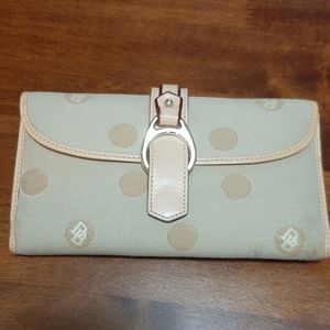 Tan Dooney & Bourke fabric wallet